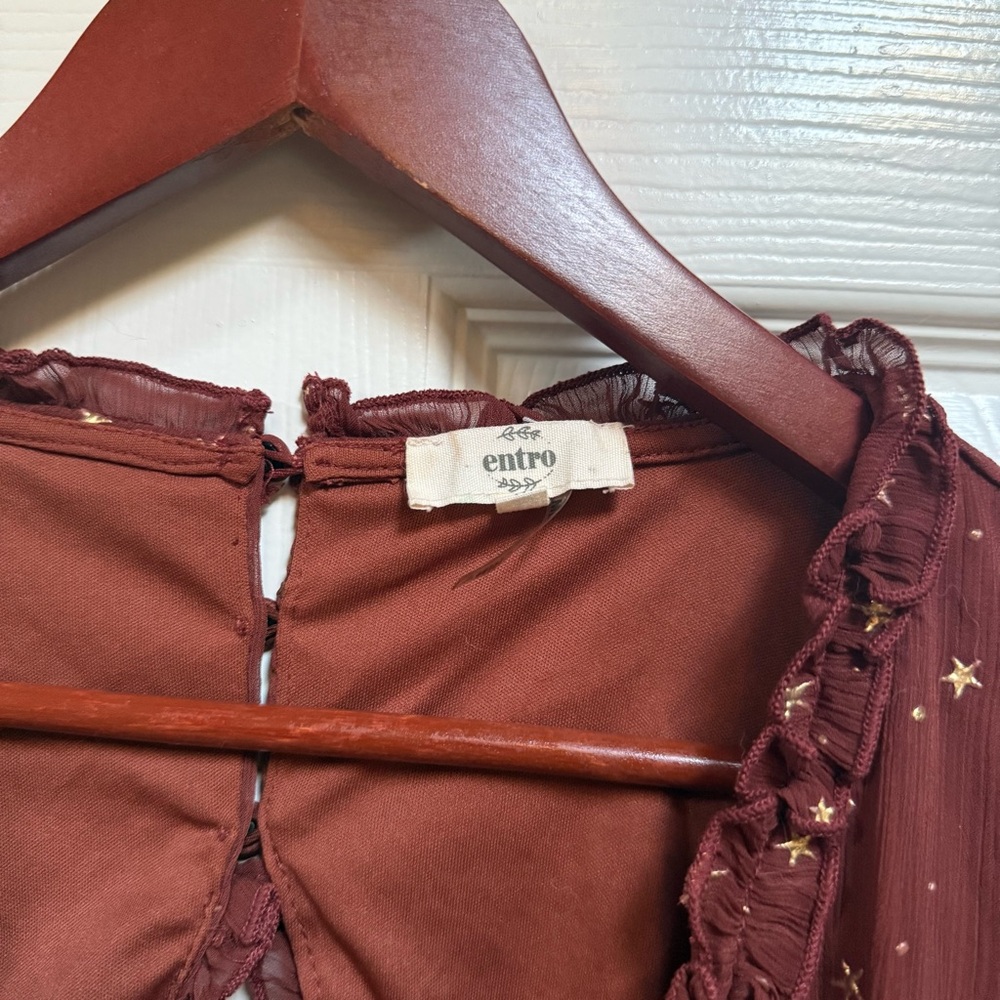 Cosmic Star Ruffle Open Back Mini Dress - Picture 11 of 13